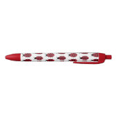 Stylo Noir Image du Motif Red and Black Ladybug (Bas)
