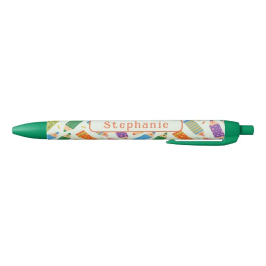 Stylo Noir Impression Crayon personnalisable (Bas)