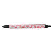 Stylo Noir Impression dalmate rose et blanc (Devant)