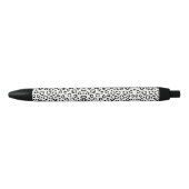 Stylo Noir Impression d'animaux en N&B (Devant)