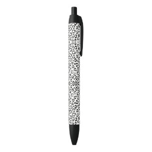 Stylo Noir Impression d'animaux en N&B