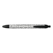 Stylo Noir Impression d'animaux en N&B (Dos)