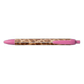 Stylo Noir Impression de girafe Brown (Dos)