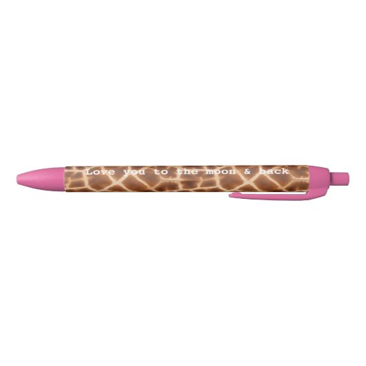 Stylo Noir Impression de girafe Brown (Bas)