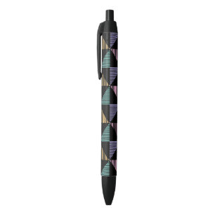 Stylo Noir Impression géométrique abstraite élégante – Modern