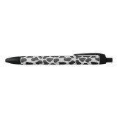 Stylo Noir Impression noire et blanche dalmate (Haut)