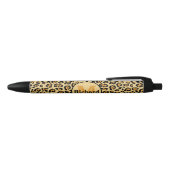 Stylo Noir Impression personnalisée léopard  (Haut)