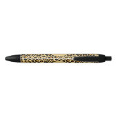 Stylo Noir Impression personnalisée léopard  (Dos)