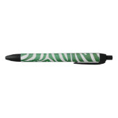 Stylo Noir Impression verte et blanche Zebra (Bas)
