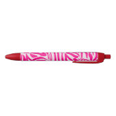 Stylo Noir Impression zèbre rose (Bas)
