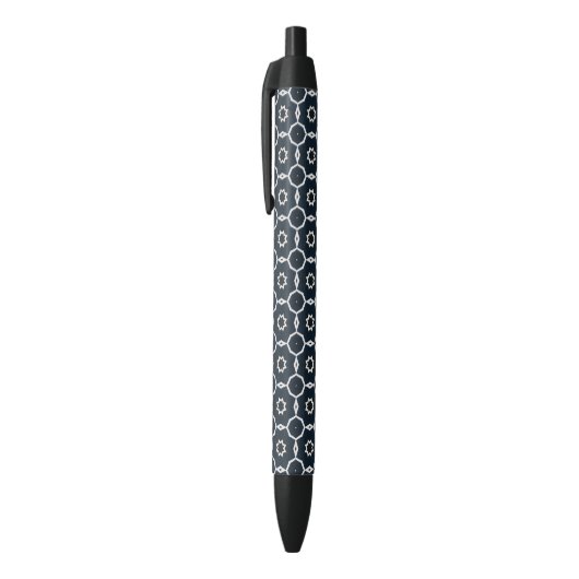 Stylo Noir Imprimé géométrique (Haut (Vertical))