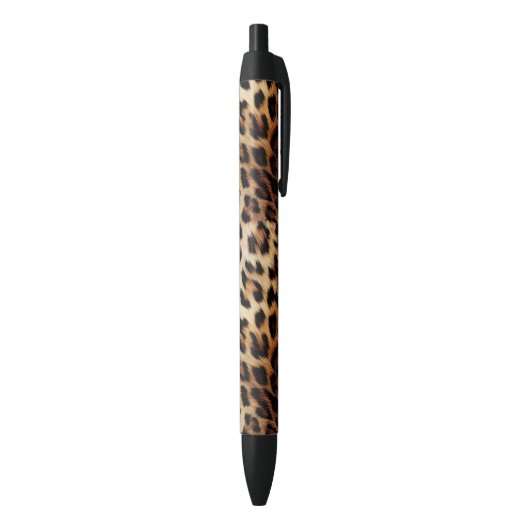 Stylo Noir Imprimé léopard marron crème   (Bas (Vertical))