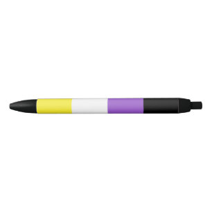 Stylo Noir Indicateur de fierté non binaire