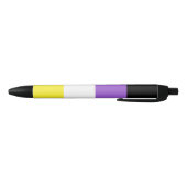Stylo Noir Indicateur de fierté non binaire (Bas)