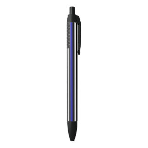 Stylo Noir Indicateur de ligne bleue mince