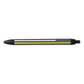 Stylo Noir Indicateur de ligne jaune fin (Devant)