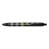 Stylo Noir Indicateur de ligne jaune mince du distributeur (Dos)