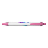 Stylo Noir Infini avec plume violette (Dos)