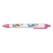 Stylo Noir Infinité de papillons monarques (Bas)