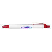 Stylo Noir Infinity with purple feather (Haut)