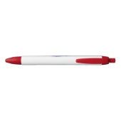 Stylo Noir Infinity with purple feather (Dos)