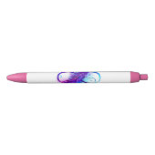 Stylo Noir Infinity with purple feather (Devant)
