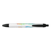 Stylo Noir Infinity with Rainbow Jellyfish (Dos)
