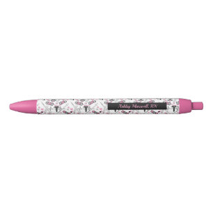 Stylo Noir Infirmière de stéthoscope Nom du Motif Dr EKG