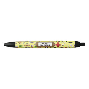 Stylo Noir Infirmière mignonne