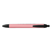 Stylo Noir Infirmière personnalisée Stethoscope Coral Rose (Dos)