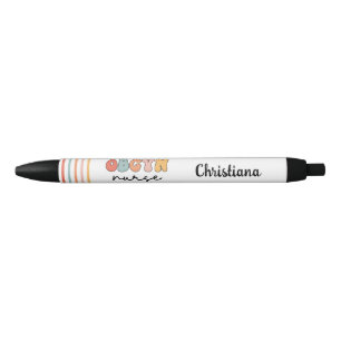 Stylo Noir Infirmière Retro OBGYN personnalisée