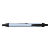Stylo Noir Initiale florale élégante C (Dos)