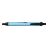 Stylo Noir Initiale florale élégante L (Dos)