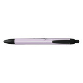 Stylo Noir Initiale florale élégante N (Dos)