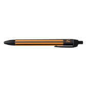 Stylo Noir Initiale simple et triée orange (Bas)