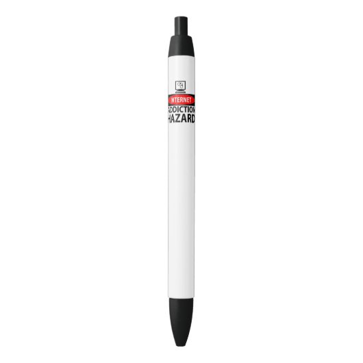 Stylo Noir Internet - risque de dépendance (devant Vertical)