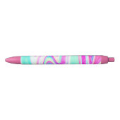 Stylo Noir Iridescente Holographique Liquide Swirl (Devant)