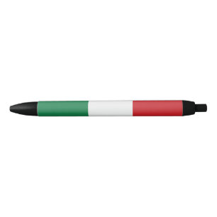 Stylo Noir Italie Pays Drapeau Pride italienne Cadeau patriot