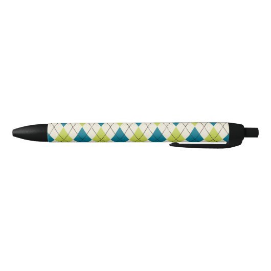 Stylo Noir Jacquard bleu et vert (Bas)