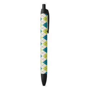 Stylo Noir Jacquard bleu et vert