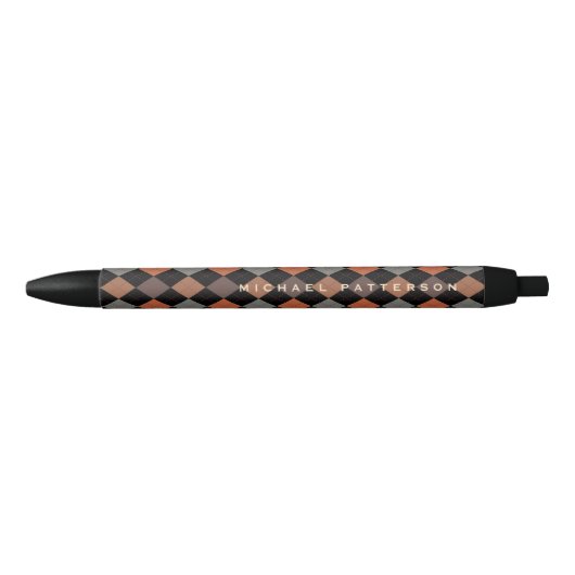 Stylo Noir Jacquard élégant personnalisé pour lui (Devant)