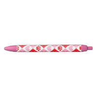 Jacquard rouge et rose Empreinte de patte et Motif