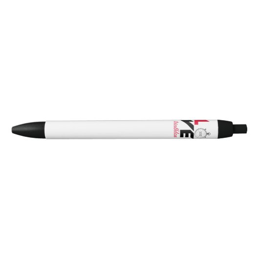 Stylo Noir J'aime le triathlon (Devant)