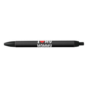 Stylo Noir J'aime ma maman drôle pour maman maman