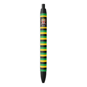 Stylo Noir Jamaïque Drapeau mignon Patriotique