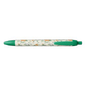 Stylo Noir Jardin Jaune doux motif floral (Dos)