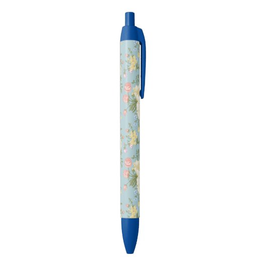 Stylo Noir Jardin Peony motif floral (Bas (Vertical))