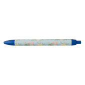 Stylo Noir Jardin Peony motif floral (Devant)