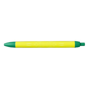 Stylo Noir Jaune Étincelant