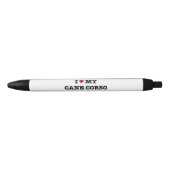 Stylo Noir J'Coeur mon Corso de canne (Devant)